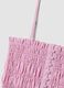 Pink pure cotton tank top with thin straps_1