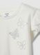 White stretch cotton t-shirt with frills for girls_2