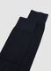 Multipack di cinque calze lunghe blu in cotone organico elasticizzato_1