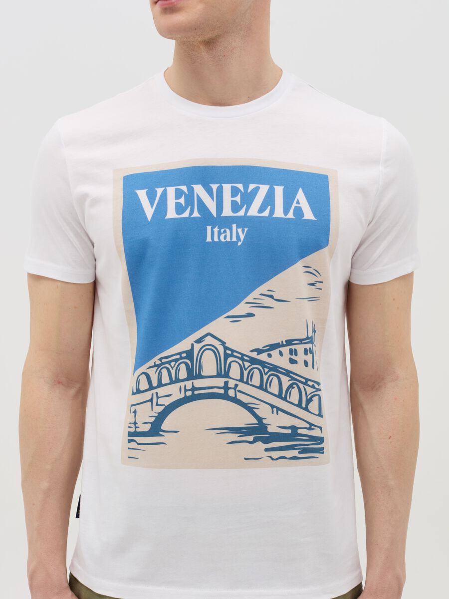 Cotton T-shirt with "Venezia Italy" print_2