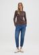 Brown pure cotton regular fit shirt_0