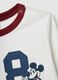 Children's white pure cotton regular fit t-shirt with Mickey Mouse_3