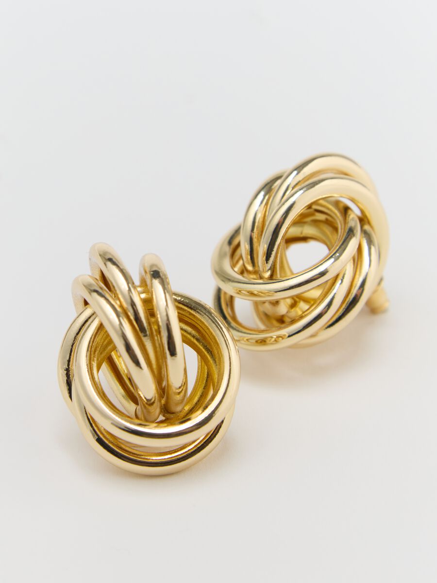 Gold knot earrings_1
