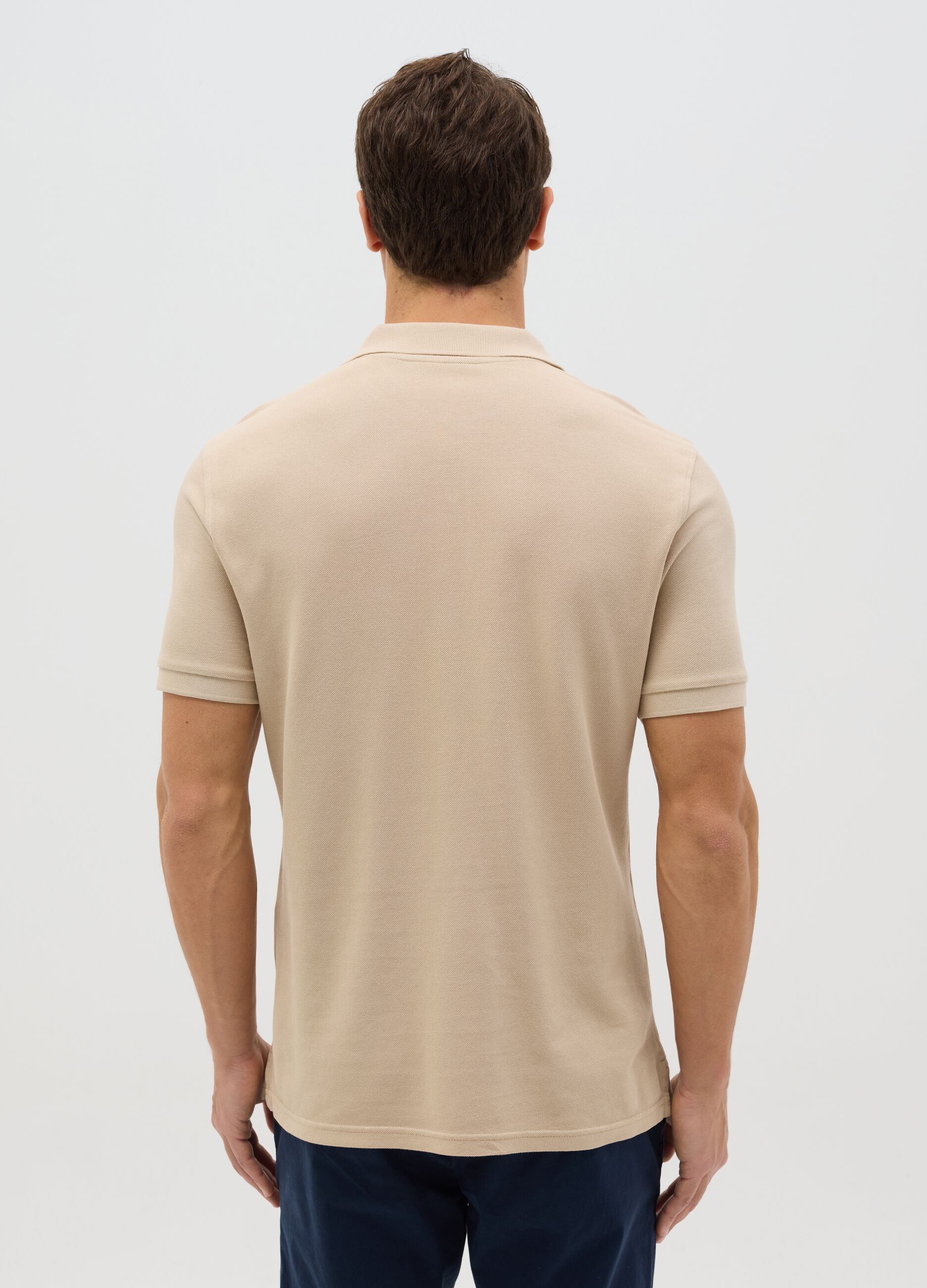 100% cotton piqué polo shirt