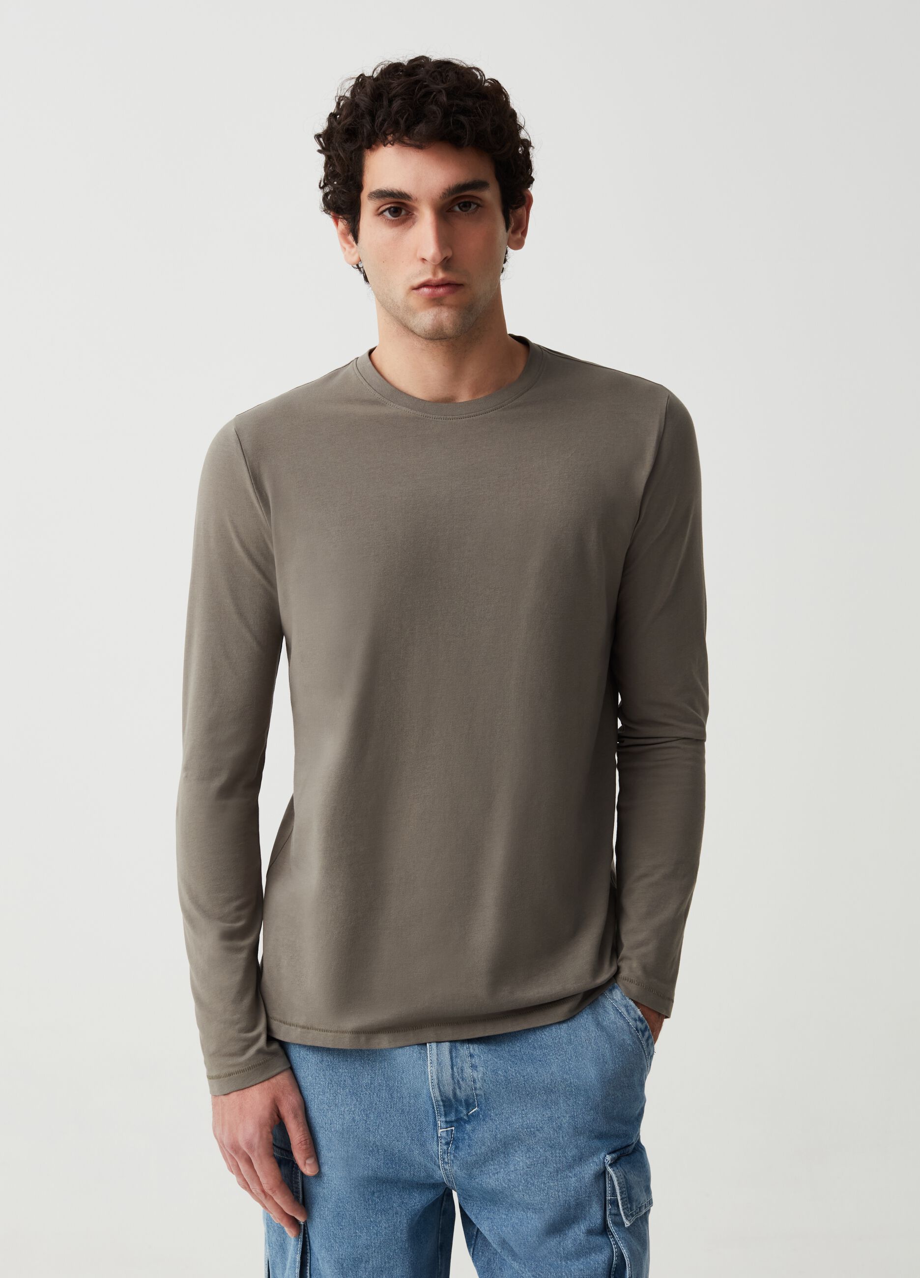 Long-sleeved T-shirt in jersey