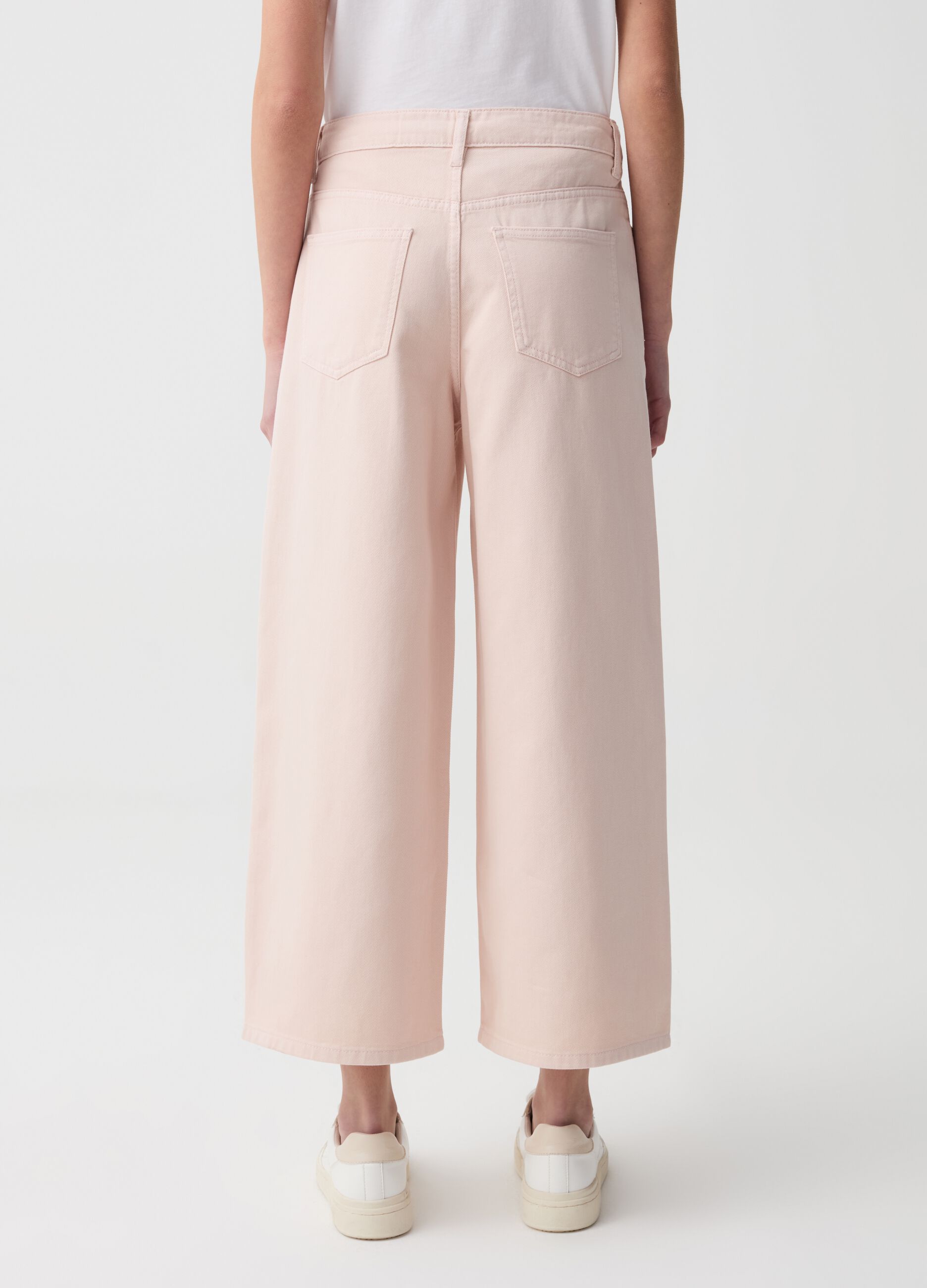 Jeans cropped wide leg