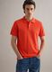 Orange short sleeve pure cotton polo shirt regular fit_0