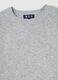 Grey lurex effect crew neck sweater with over fit_5