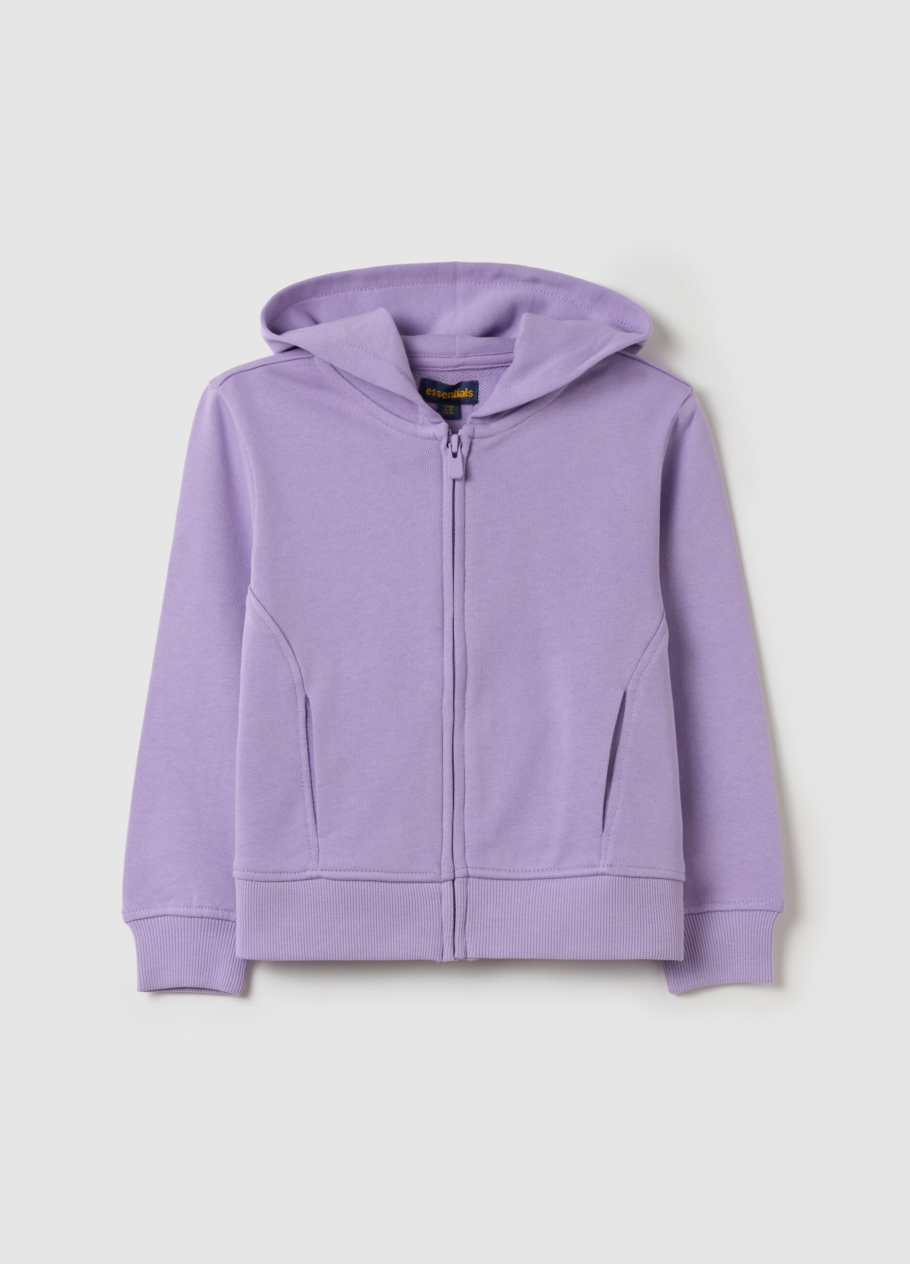 Full-zip in French Terry con cappuccio