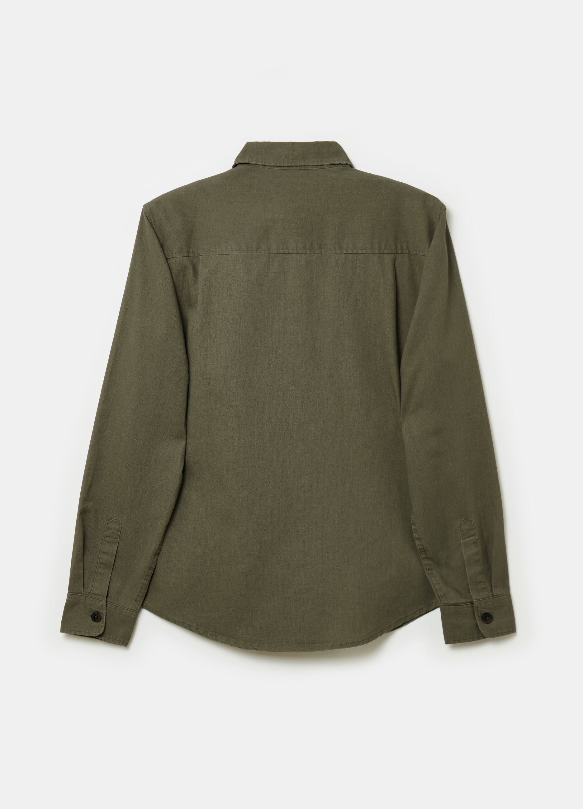Linen and cotton shacket