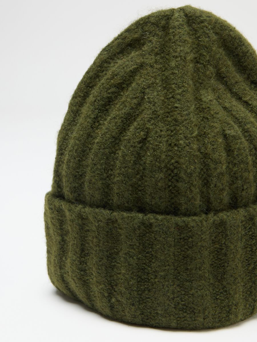 Green Wool Blend Hat_3