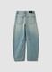 Light blue pure cotton balloon jeans_1
