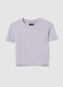 Girls' purple cotton regular fit t-shirt_3