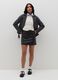 Glossy-effect miniskirt with pockets_1