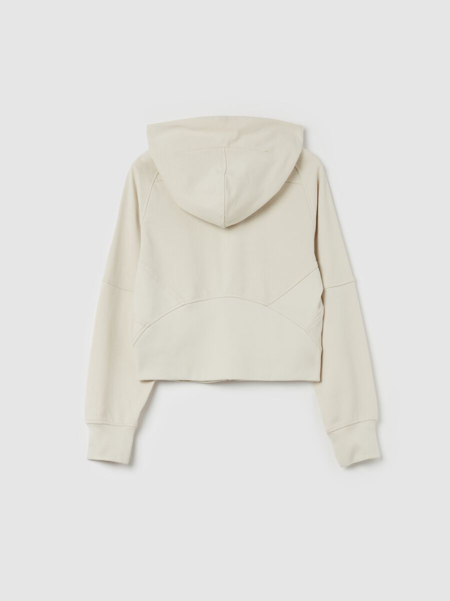 Full-zip hoodie with logo print_4