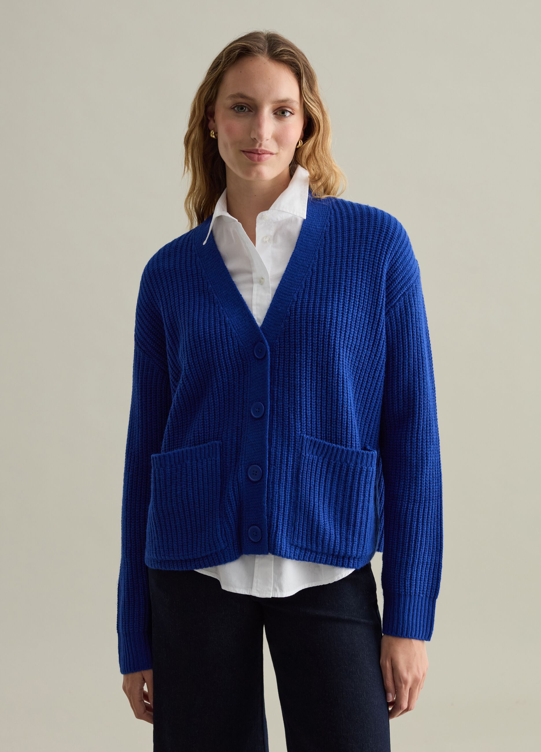 Cardigan donna blu store