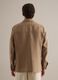 Brown pure linen blazer regular fit_4