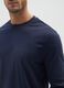 Blue pure cotton regular fit sweater_3