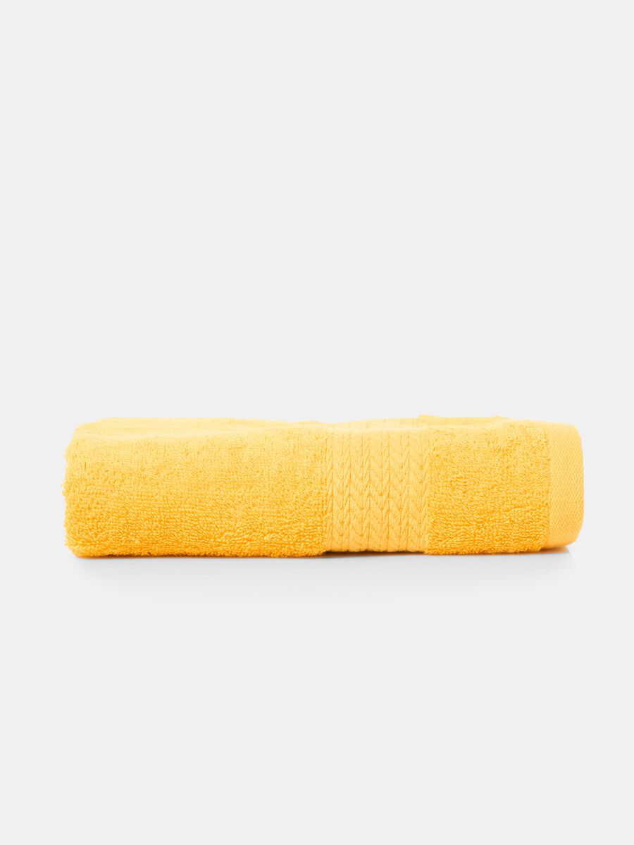 Asciugamano in puro cotone con lavorazione_0