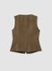 Green slim-fit viscose-blend waistcoat_5