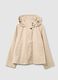 Beige cotton blend jacket regular fit_4