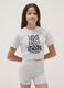 Grey cotton-blend set with T-shirt and shorts_2