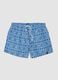 Blue patterned swim shorts_0