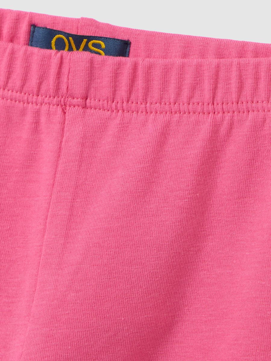 Girls' pink pure cotton regular fit set with print_3