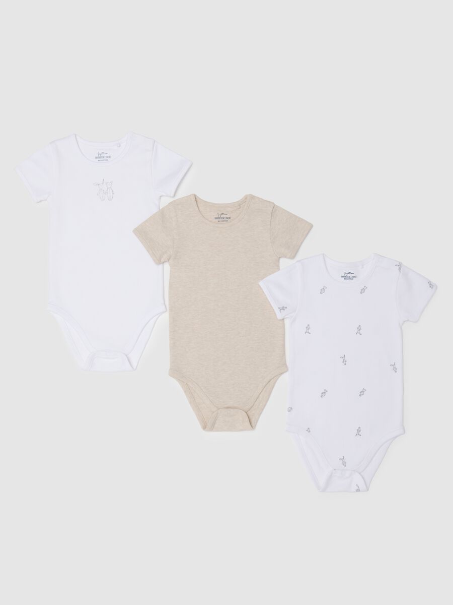 Multicolour Organic Cotton Baby Bodysuit_0