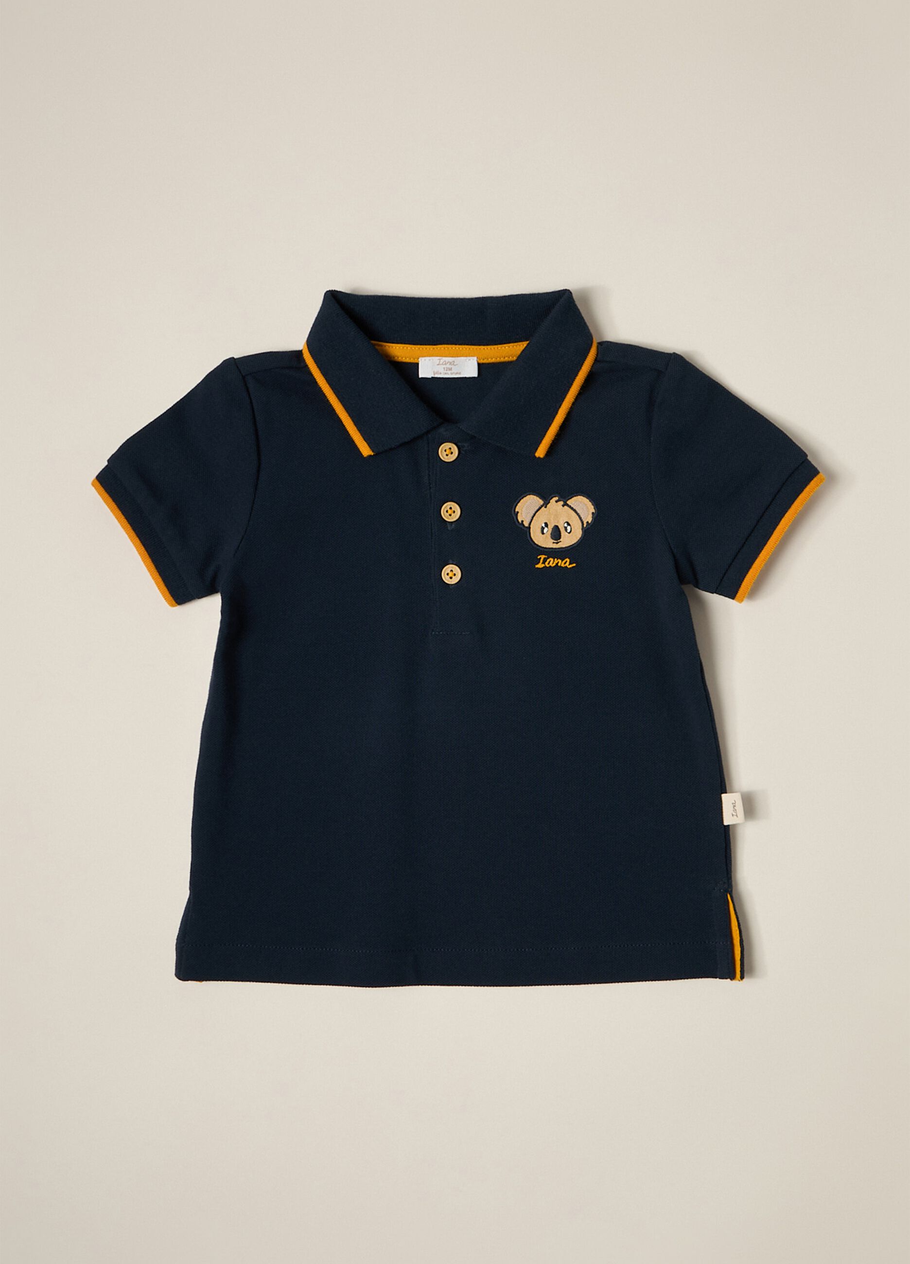Polo piquet di cotone stretch IANA neonato