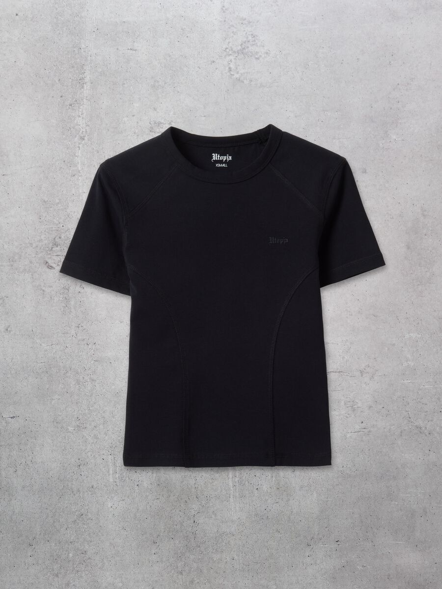 Fitted Logo T-shirt Black_5