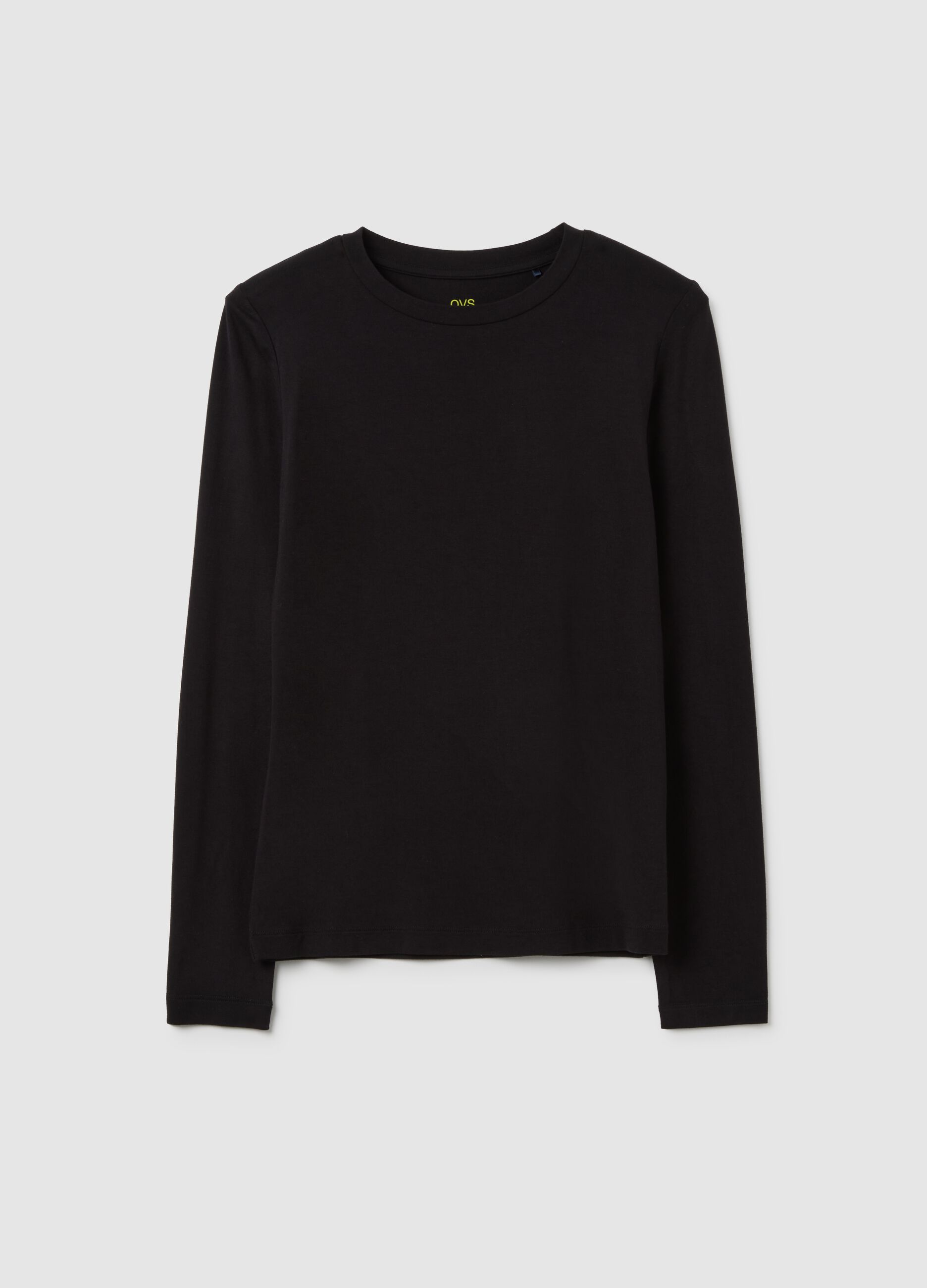 Black Stretch Regular Fit Jumper