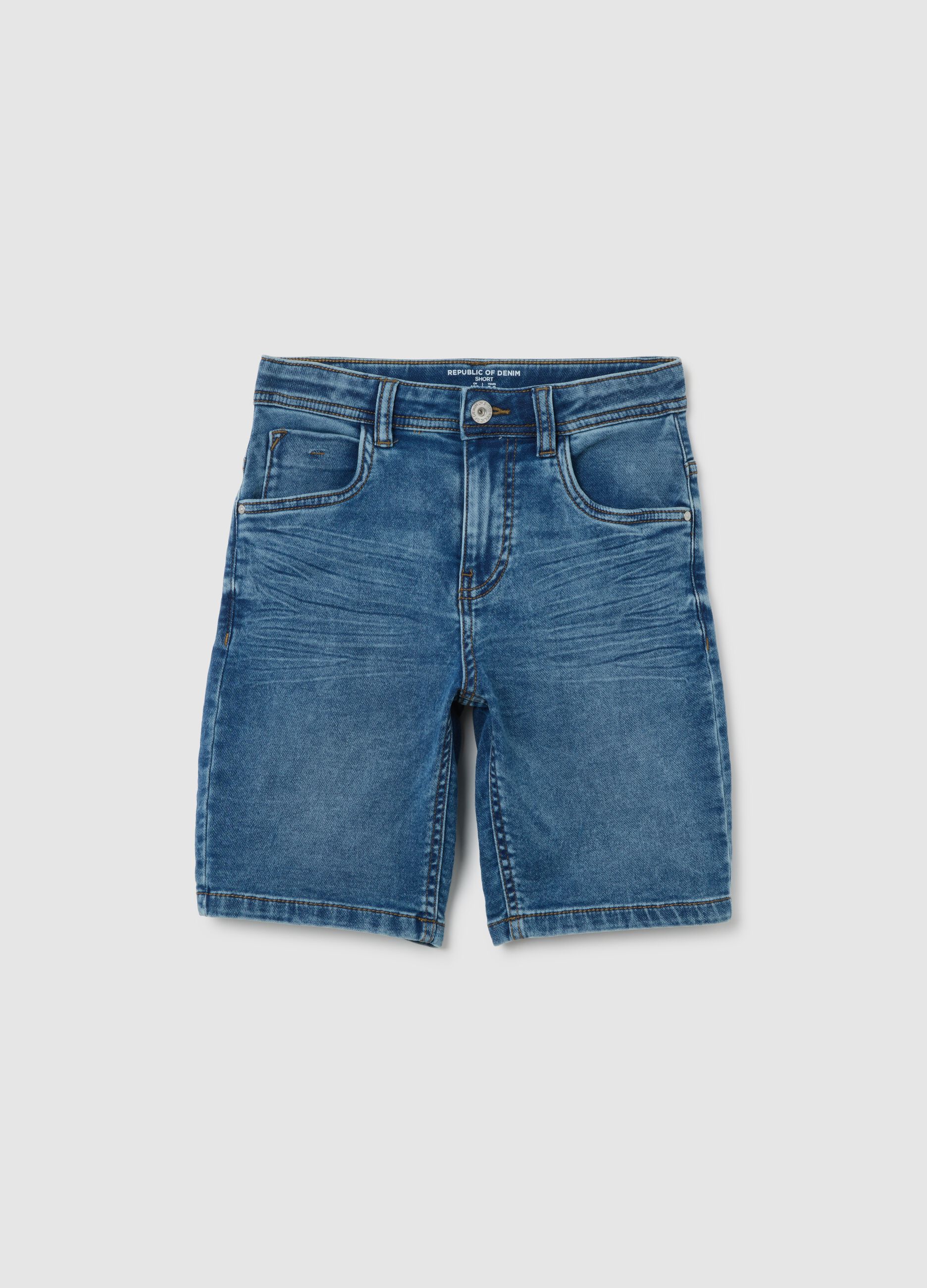 Children's Regular Fit Denim Shorts