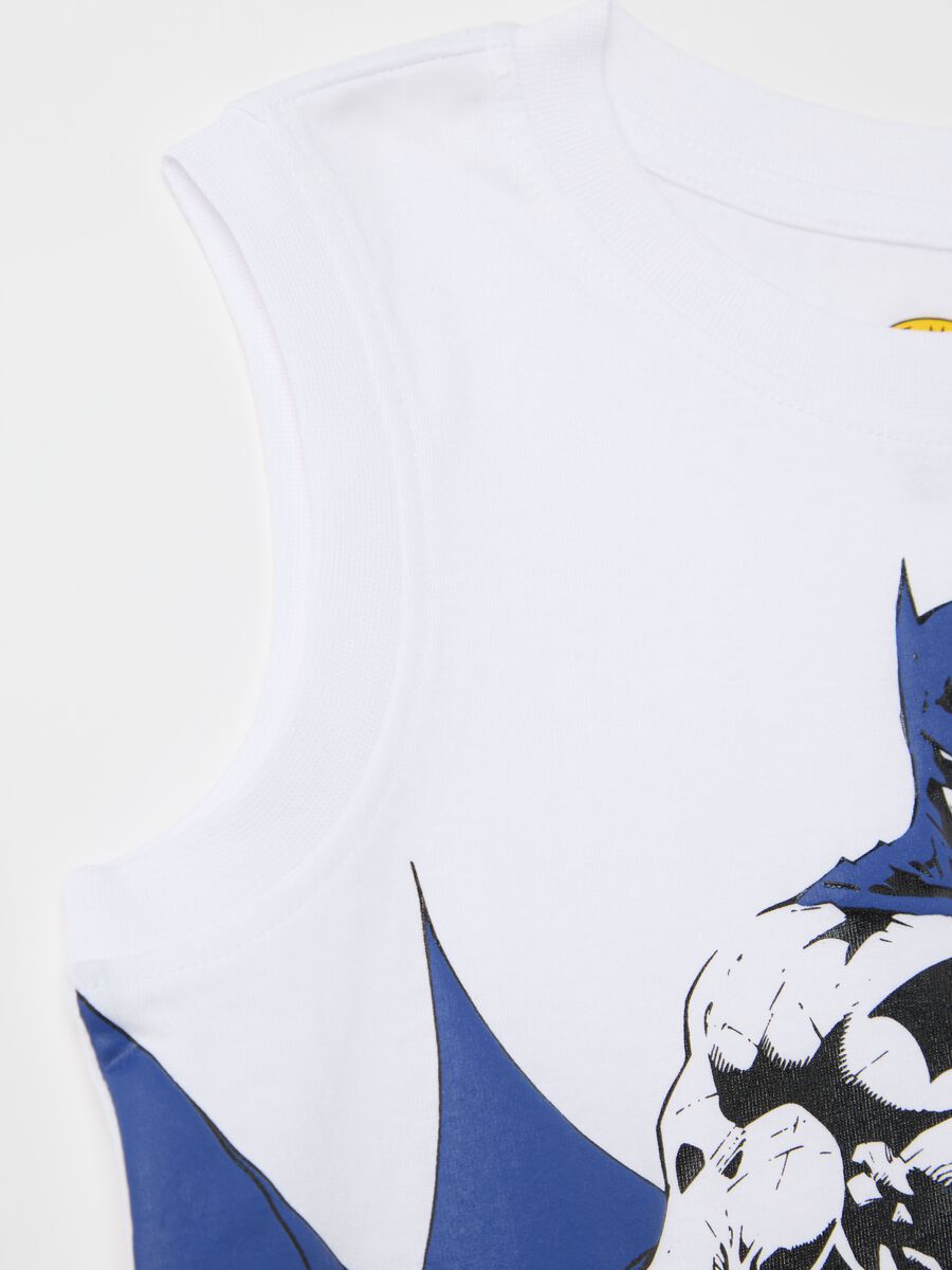 White and blue jogging set with Batman print_3