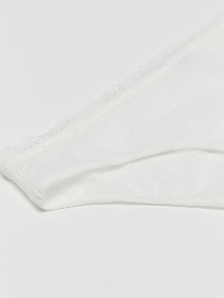 Women’s briefs in white stretch fabric with regular fit_5