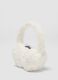 Cream white teddy-effect earmuffs_1