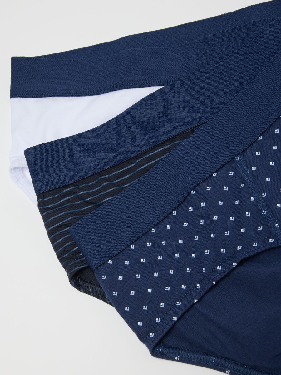 Tripack slip in cotone elasticizzato multicolor regular fit_5