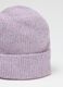 Purple wool blend beanie_2