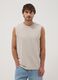 Canotta girocollo grigia in puro cotone relaxed fit_2