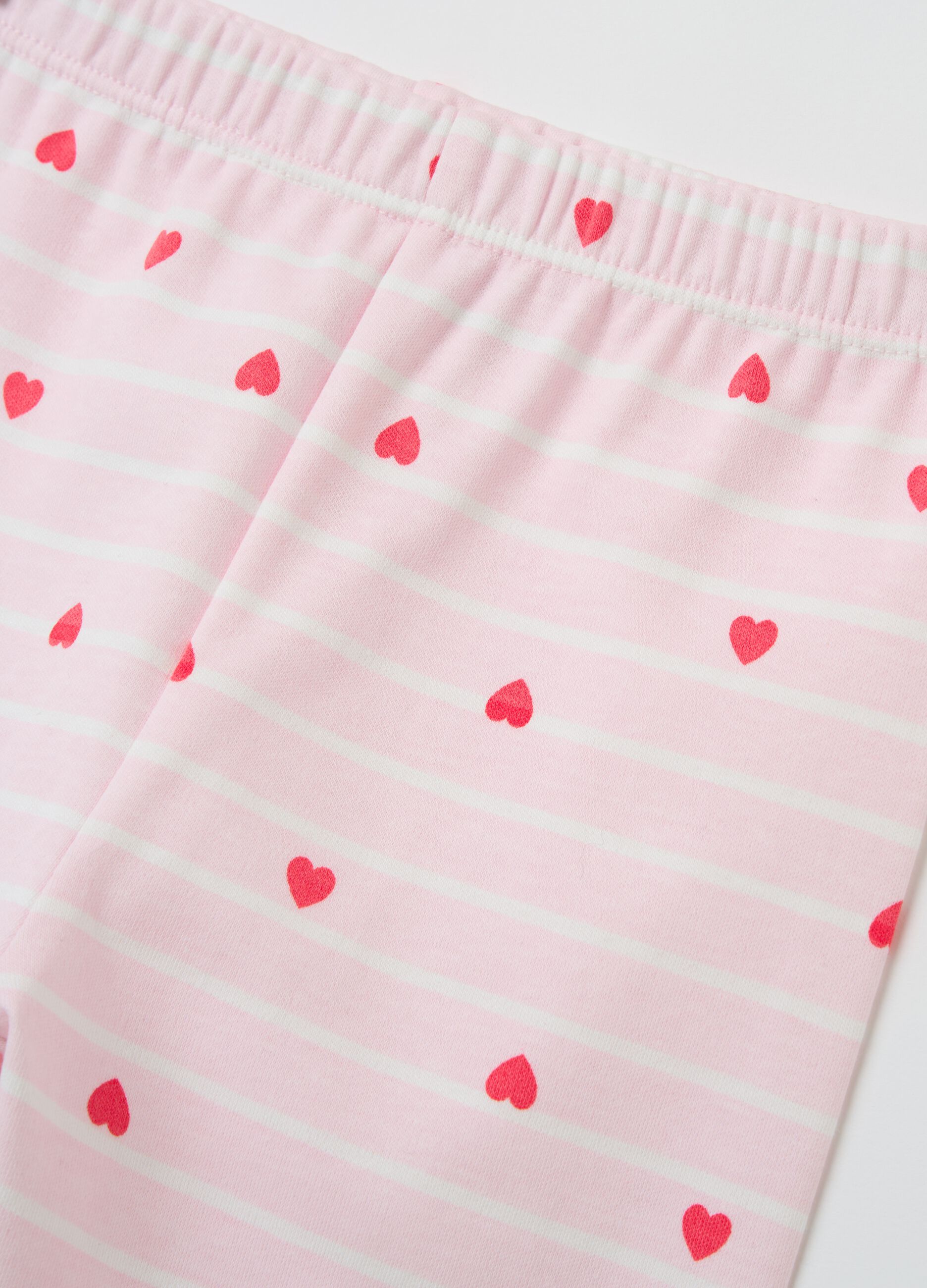 Long pyjamas with print in cotton