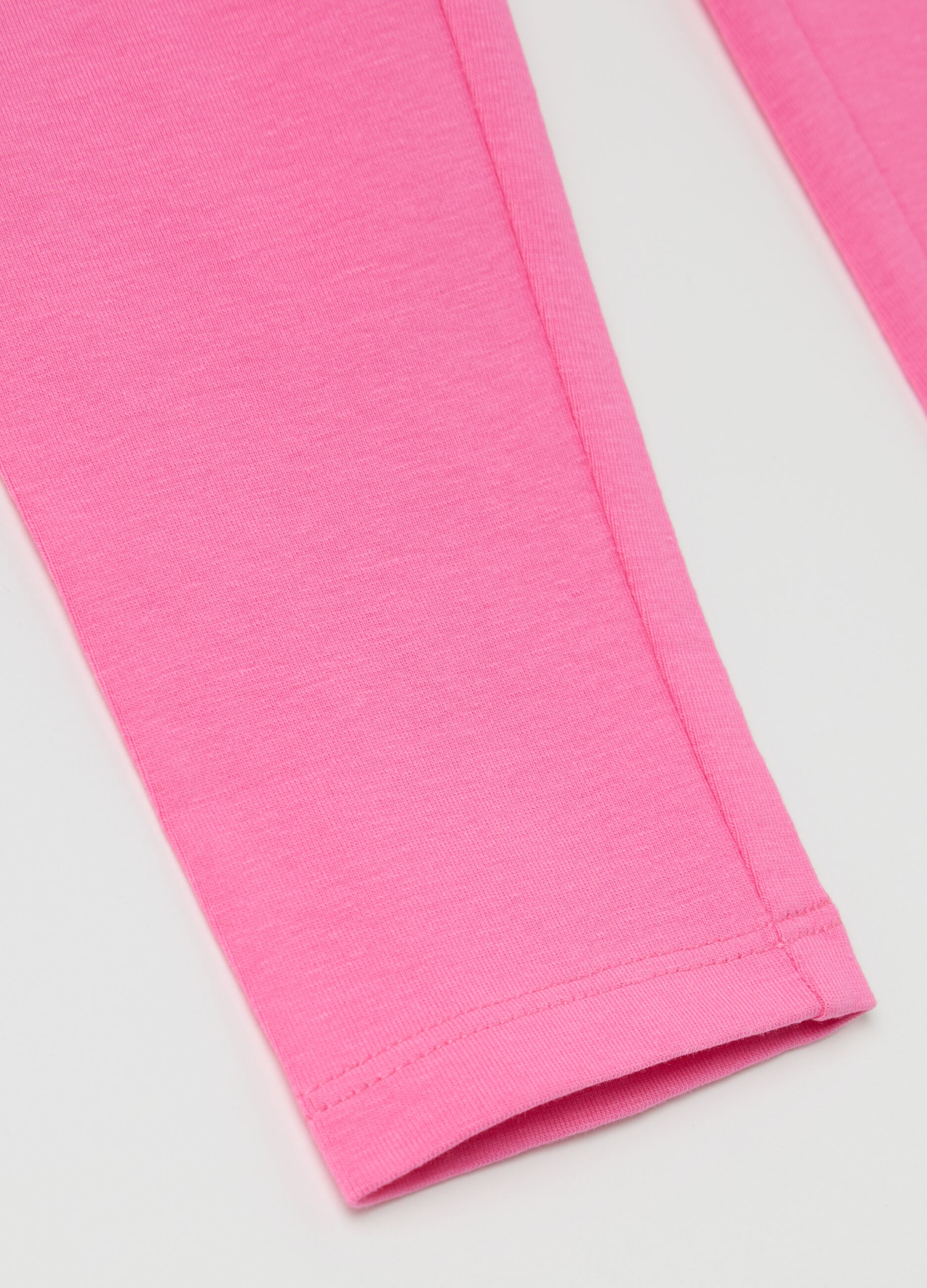 Stretch cotton leggings