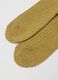 Yellow long socks in wool and silk blend_2