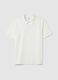 Men&rsquo;s white polo shirt in 100% cotton with regular fit_4
