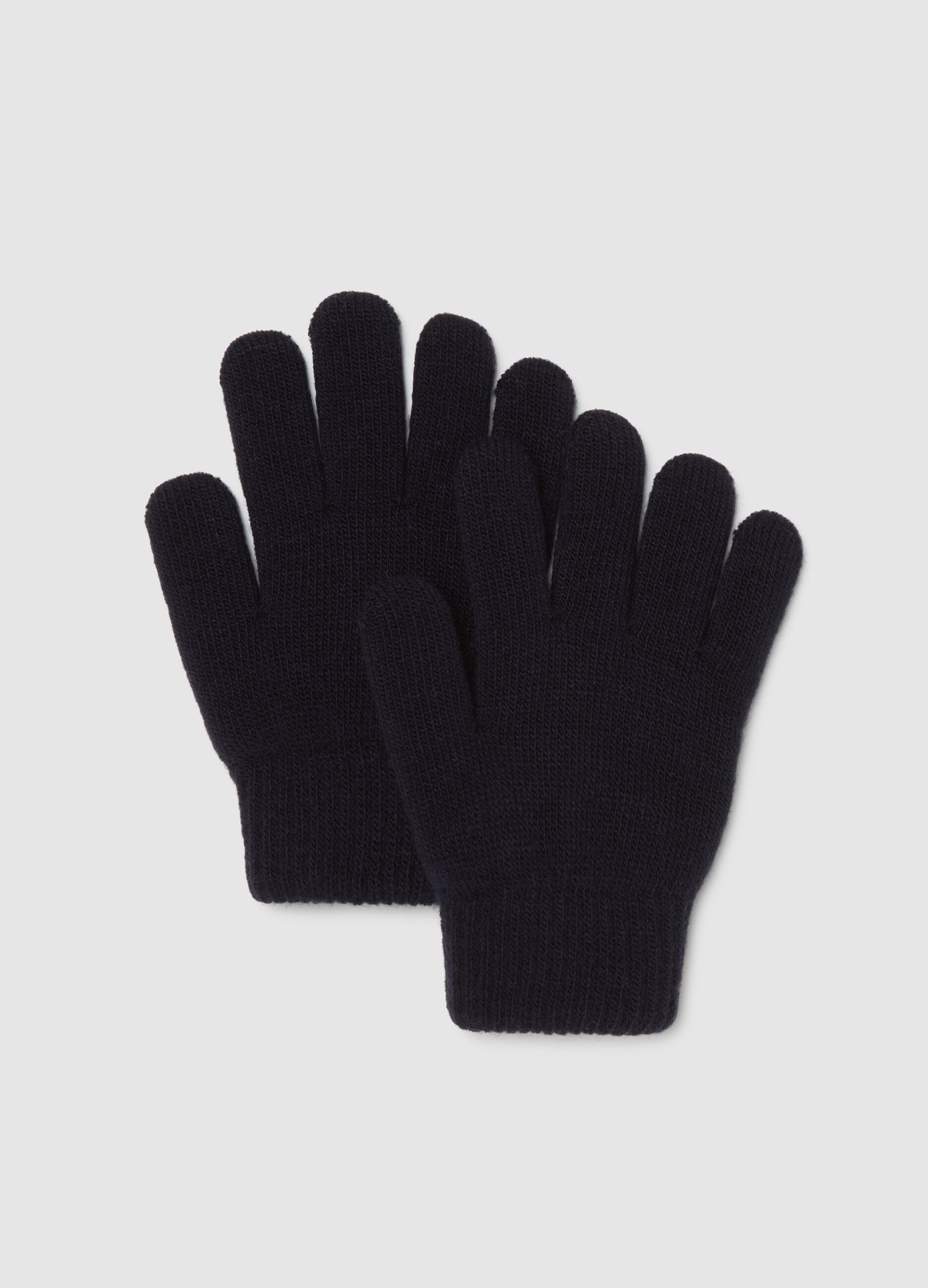 Children's Black Gloves