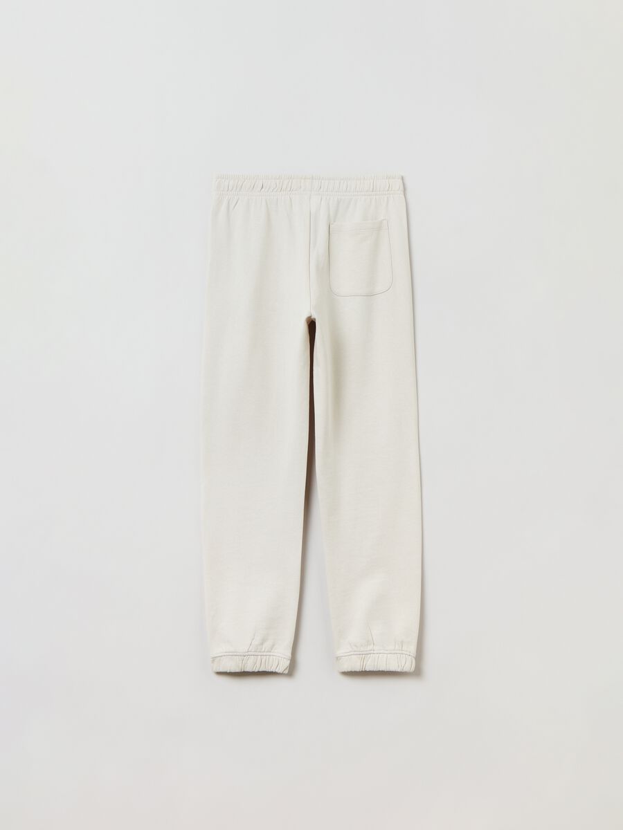 Joggers in felpa con profili elasticati_1