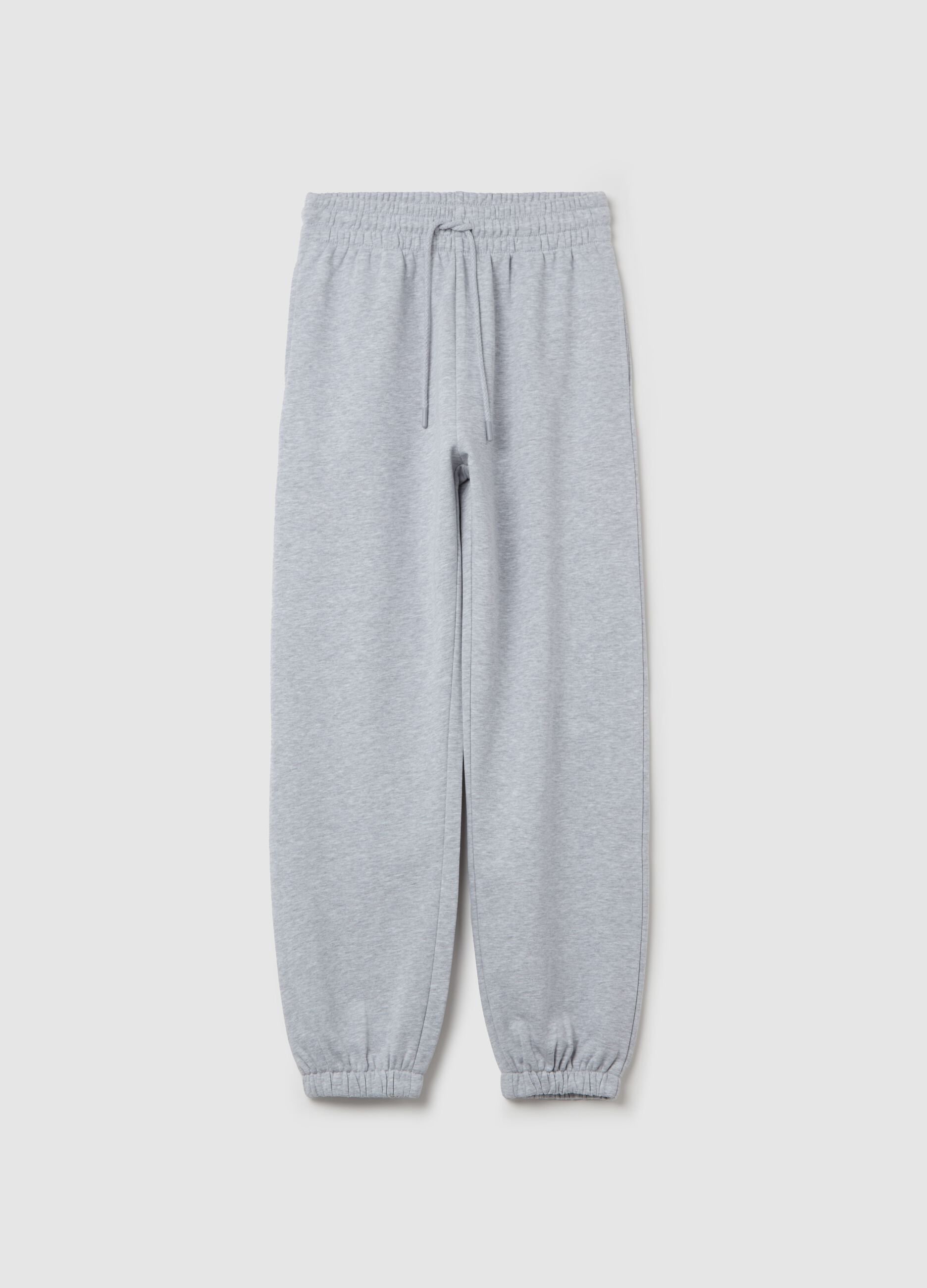 Essential joggers in fleece with drawstring