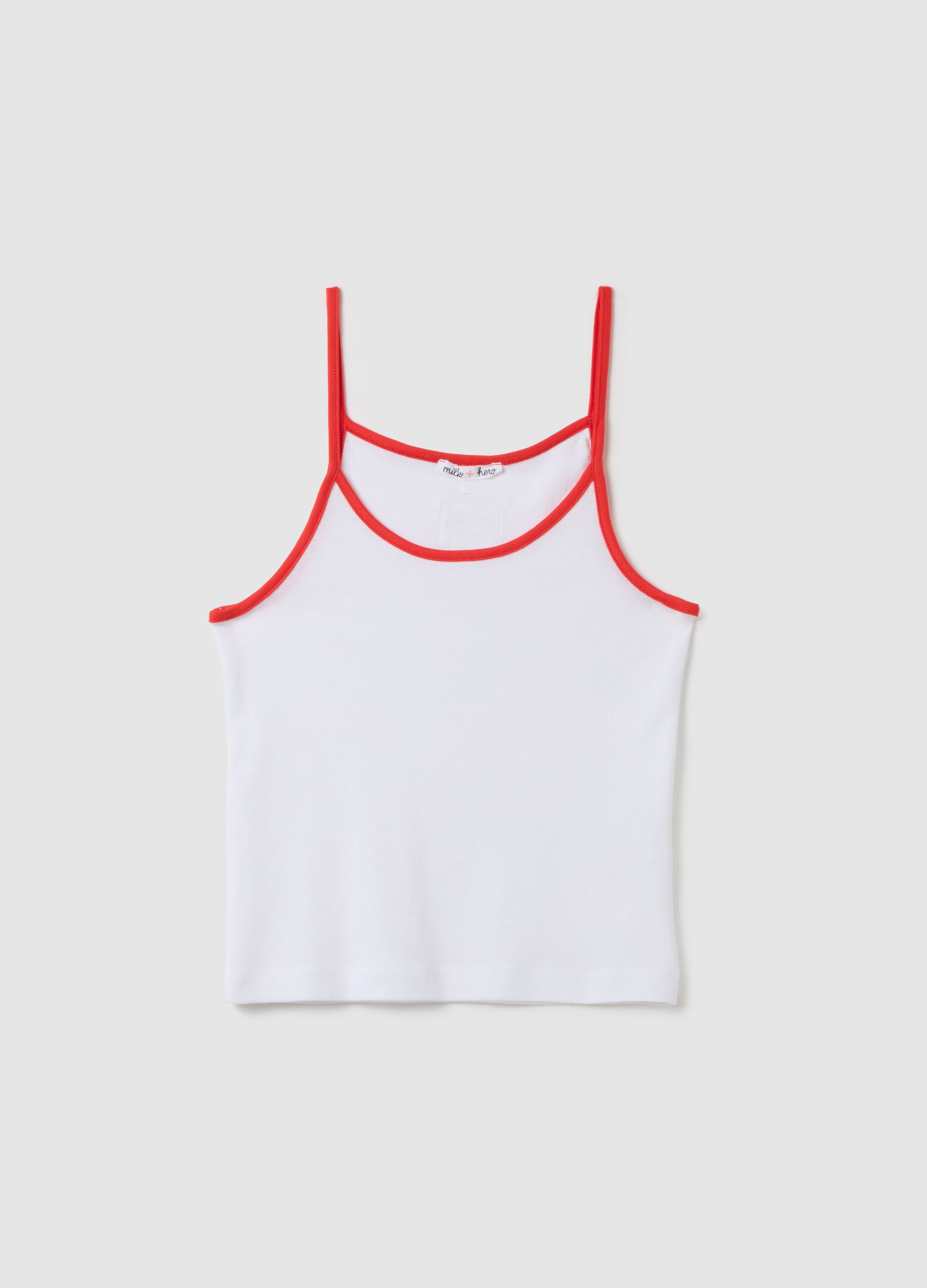 Women's multicolour pure cotton tank top regular fit