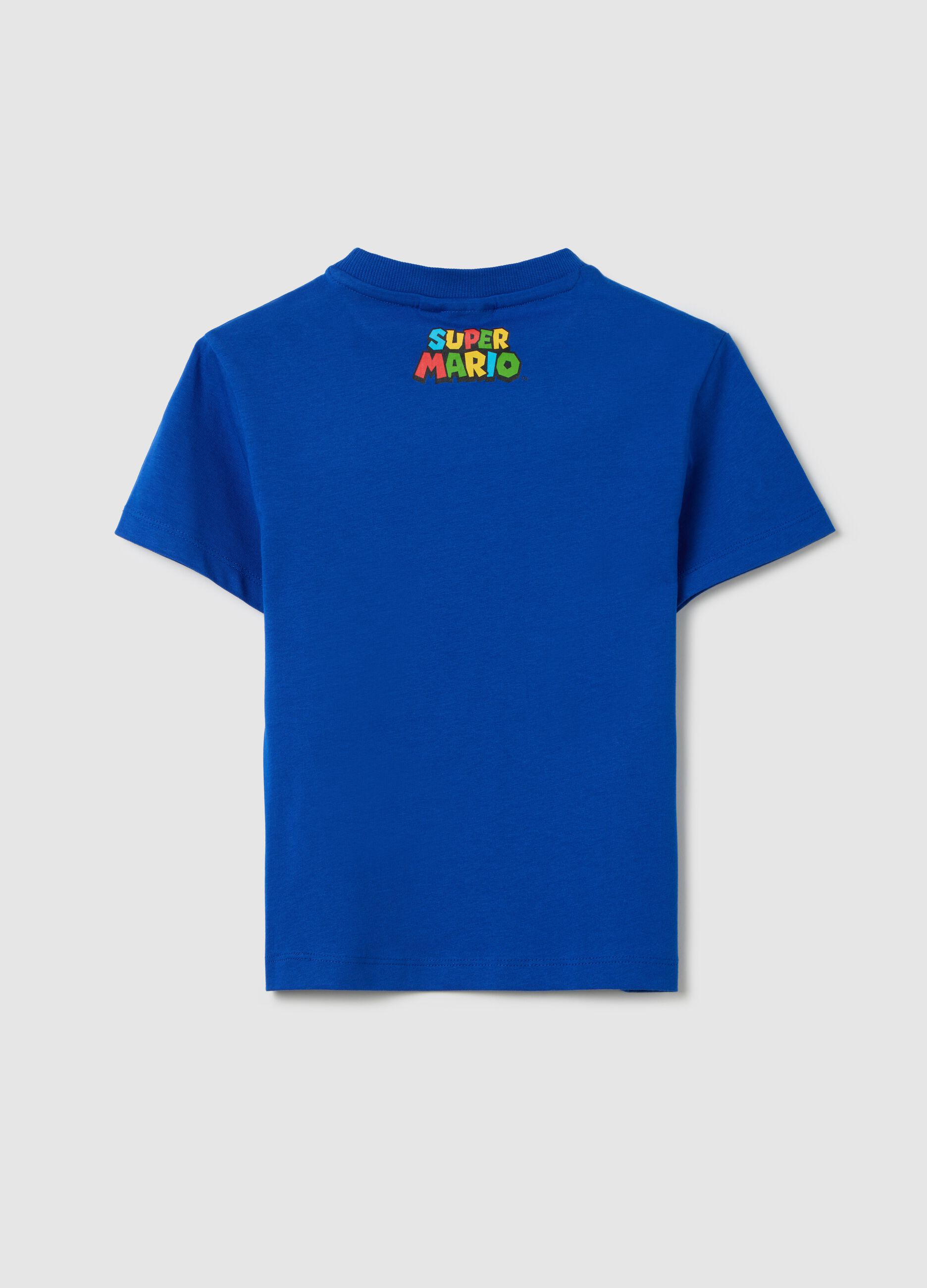 Blue cotton T-shirt with Super Mario™ print