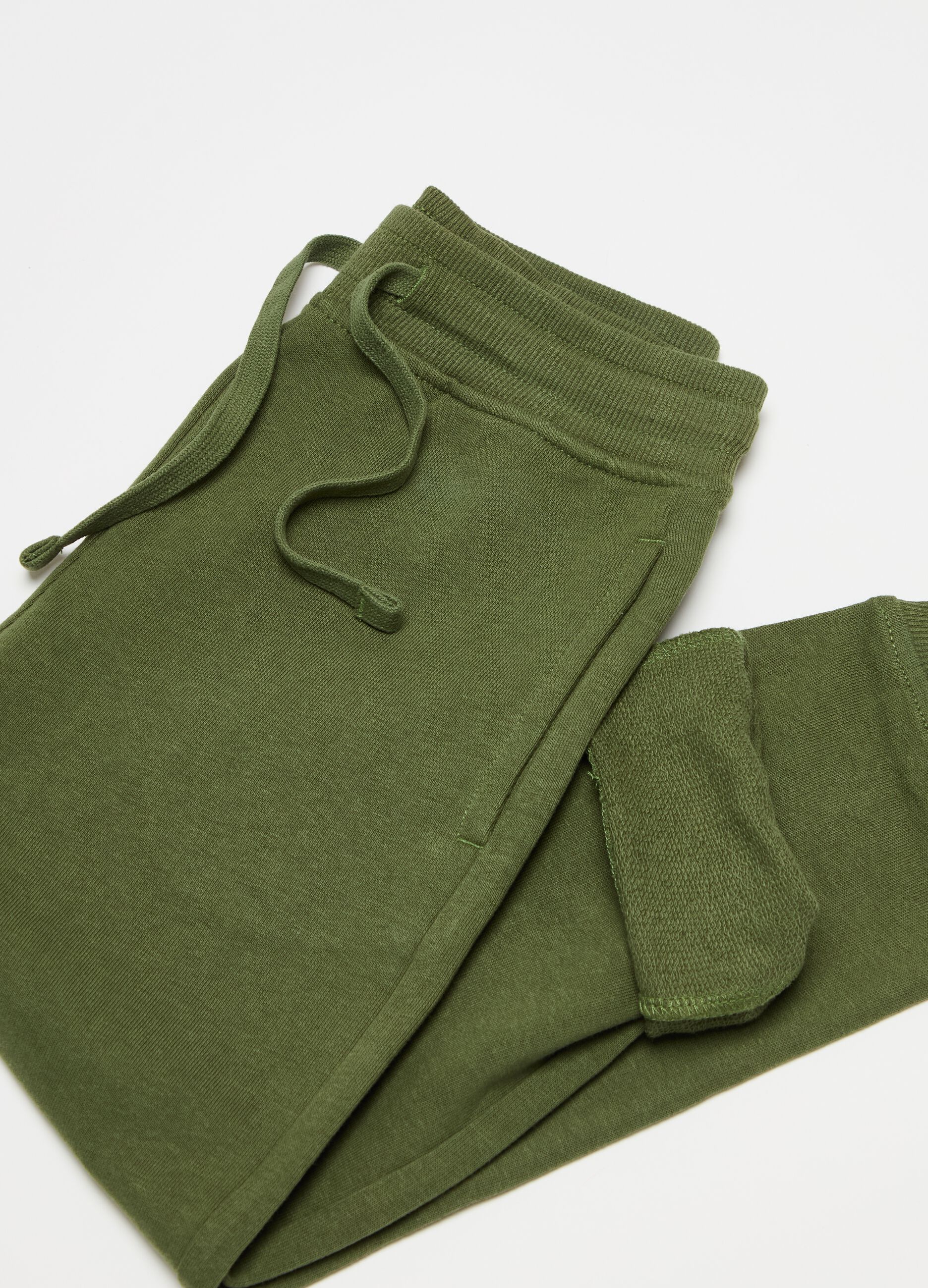 Cotton joggers with drawstring