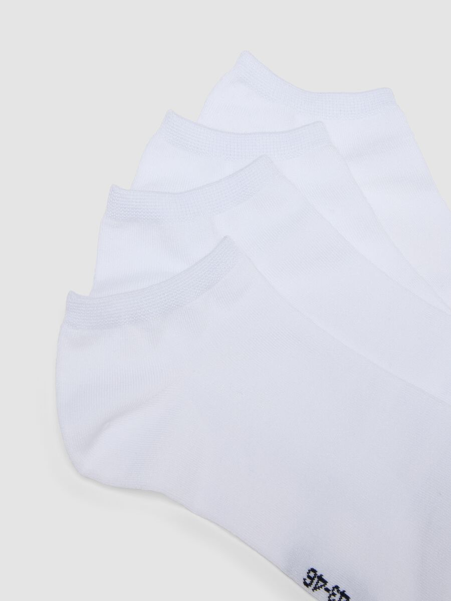 3-pack of white sports ankle socks in stretch fabric_2